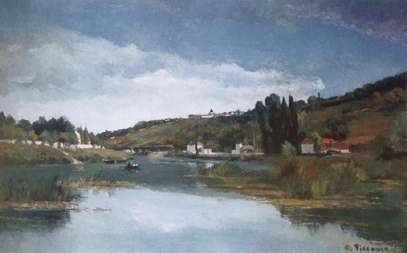 Camille Pissarro The Marne at Chennevieres oil painting image
